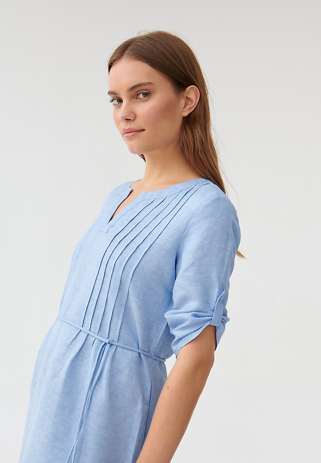 LADIES' DRESS WITH A BELT PEMO LADIES' DRESS WITH A BELT PEMO BLUE 5