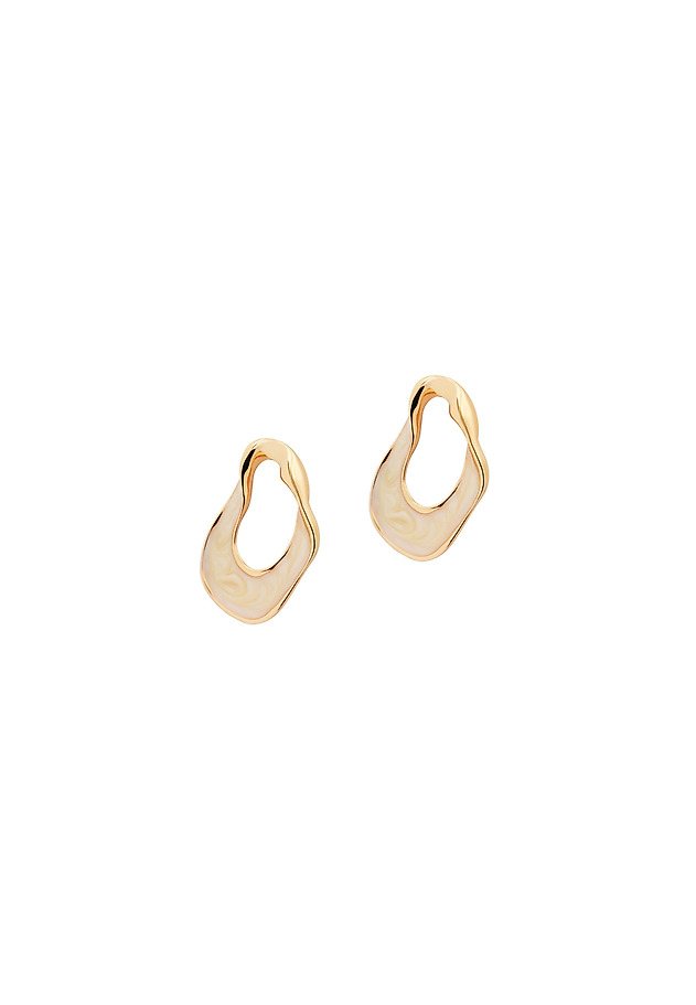 EPOXY RESIN EARRINGS - LINN EPOXY RESIN EARRINGS - LINN ECRU 3