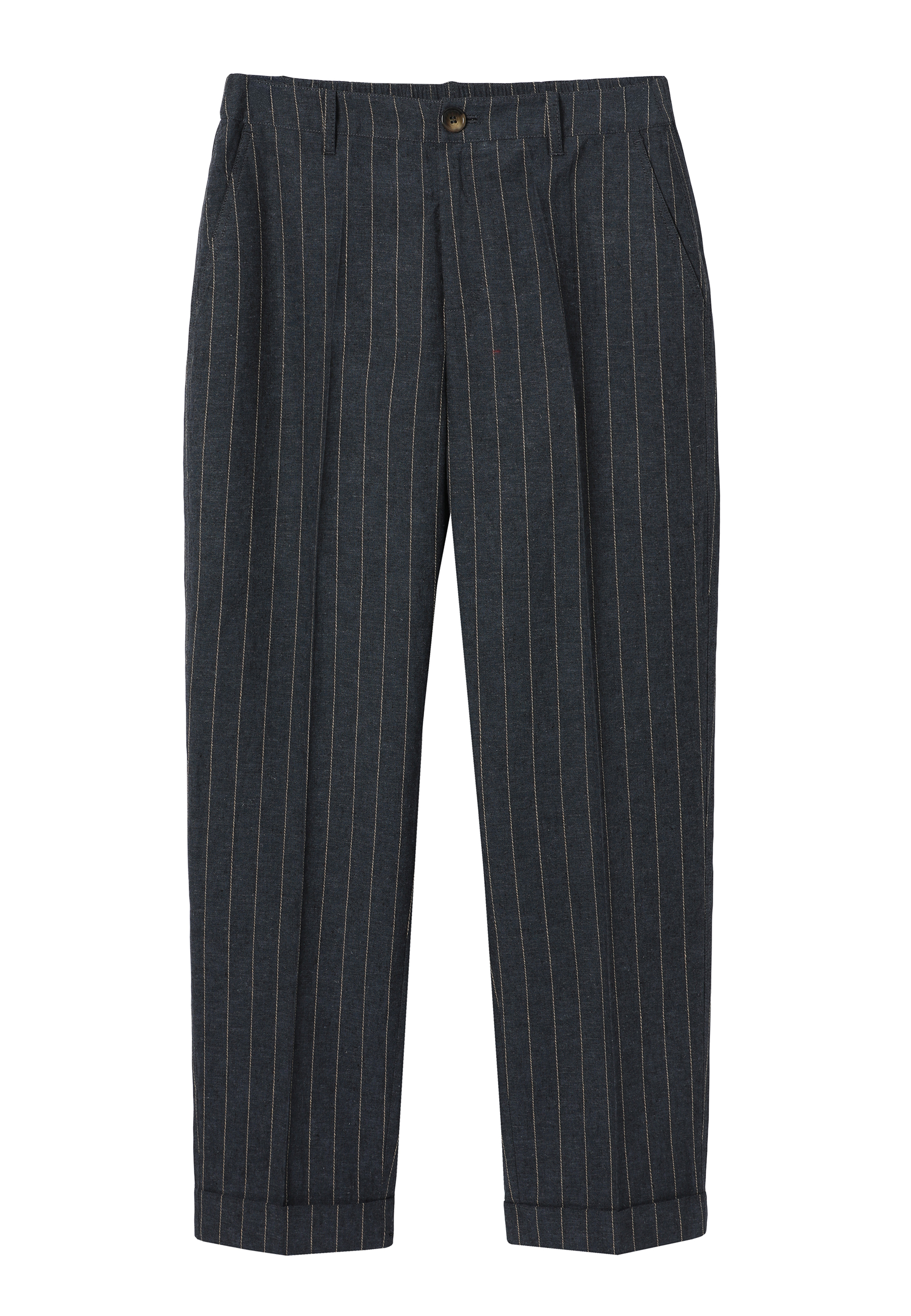LINEN-BLEND TROUSERS - SEREMIO