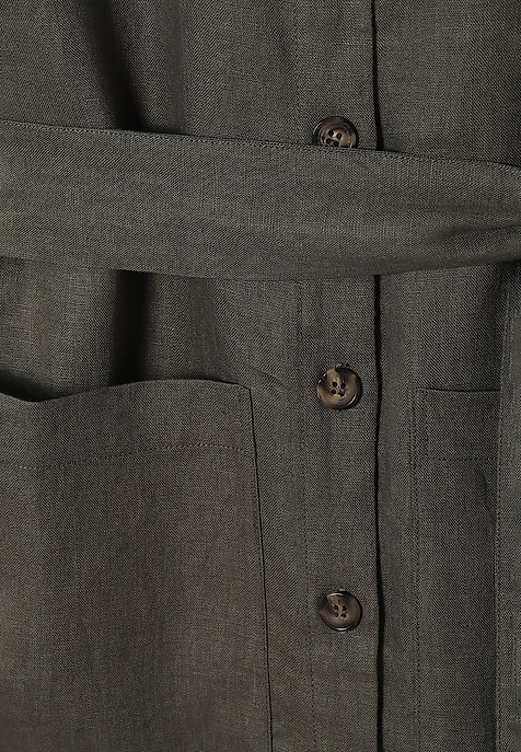 LADIES' TWILL SHIRT WITH LARGE POCKETS WANKARMI KHAKI 2