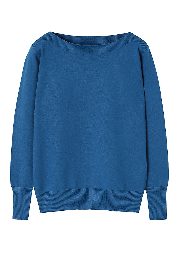 CLASSIC BOAT NECK JUMPER - FIFER 1 CLASSIC BOAT NECK JUMPER - FIFER 1 BLUE 5