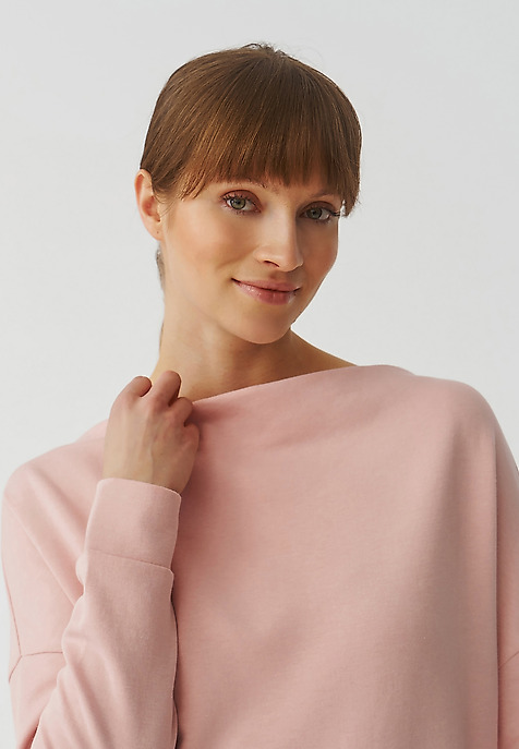 LADIES’ SWEATSHIRT WITH WATER NECKLINE - SILVANA LADIES’ SWEATSHIRT WITH WATER NECKLINE - SILVANA