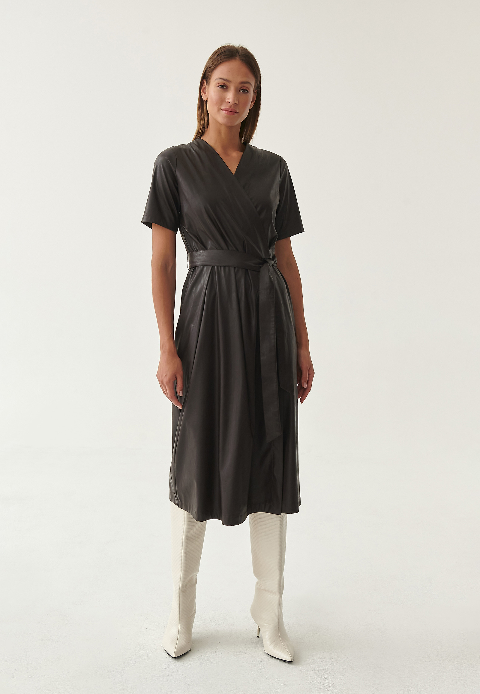 KOPERTOWA SUKIENKA MAXI OZIMI KOPERTOWA SUKIENKA MAXI OZIMI BRĄZOWY 82491