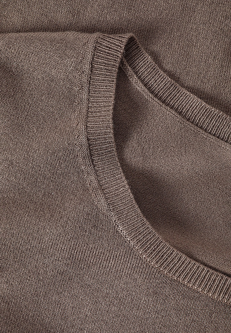 CLASSIC LADIES’ SWEATER WITH ROUND NECKLINE - TESSINI BEIGE 2