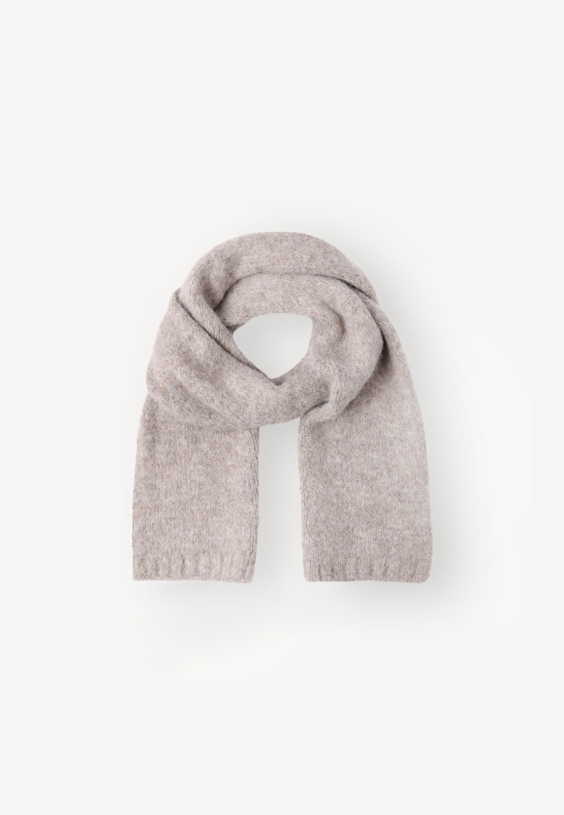 DZIANINOWY SZALIK DAMSKI — HANITA BEŻOWY 2