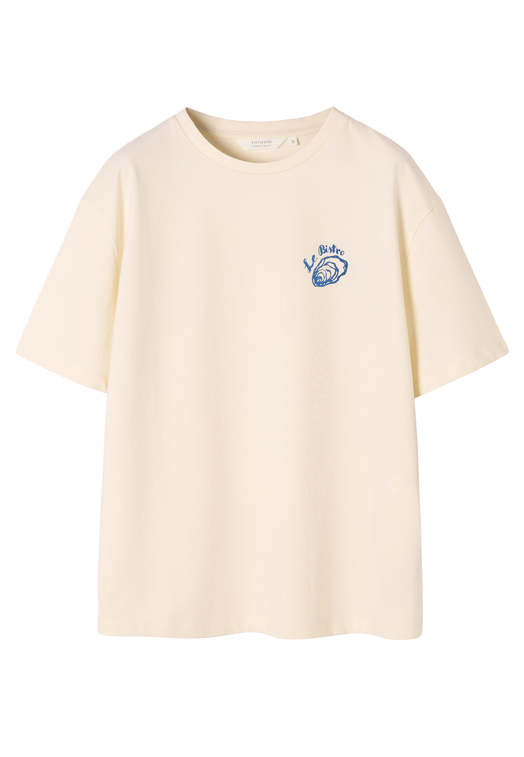 BAWEŁNIANY T-SHIRT Z NADRUKIEM - MAR