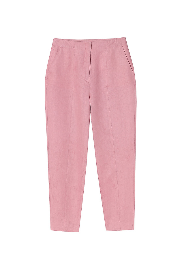 LADIES' LINEN TROUSERS FERA LADIES' LINEN TROUSERS FERA RÓŻOWY 4