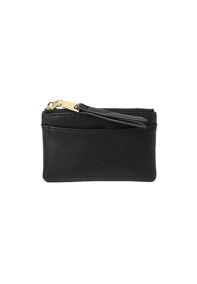 CARD WALLET WITH KEY RING FUNCTION - BEVEL 1 CARD WALLET WITH KEY RING FUNCTION - BEVEL 1 CZARNY 1