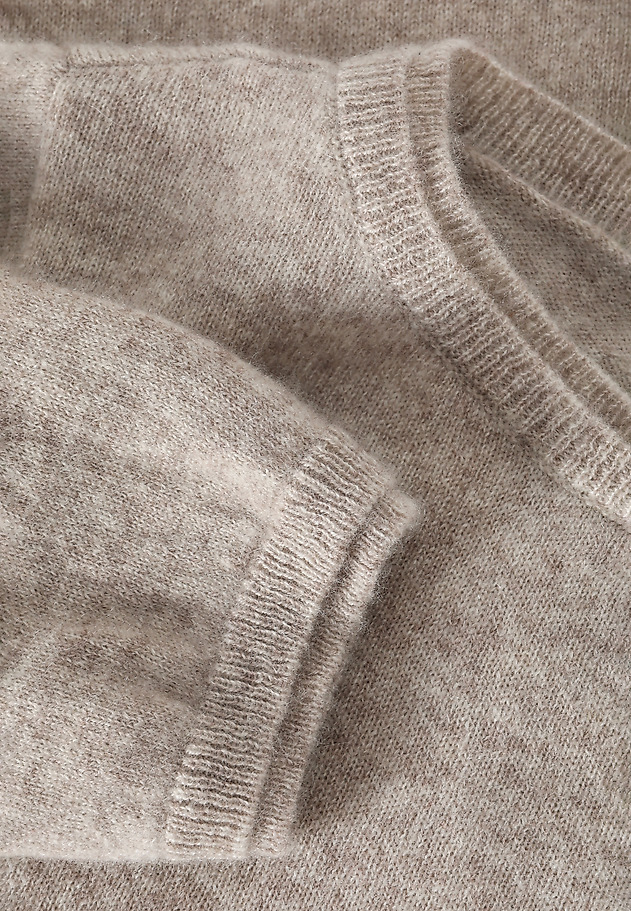 CASHMERE LADIES' JUMPER WITH BOAT NECKLINE — LEMON CASHMERE LADIES' JUMPER WITH BOAT NECKLINE — LEMON BEIGE 6