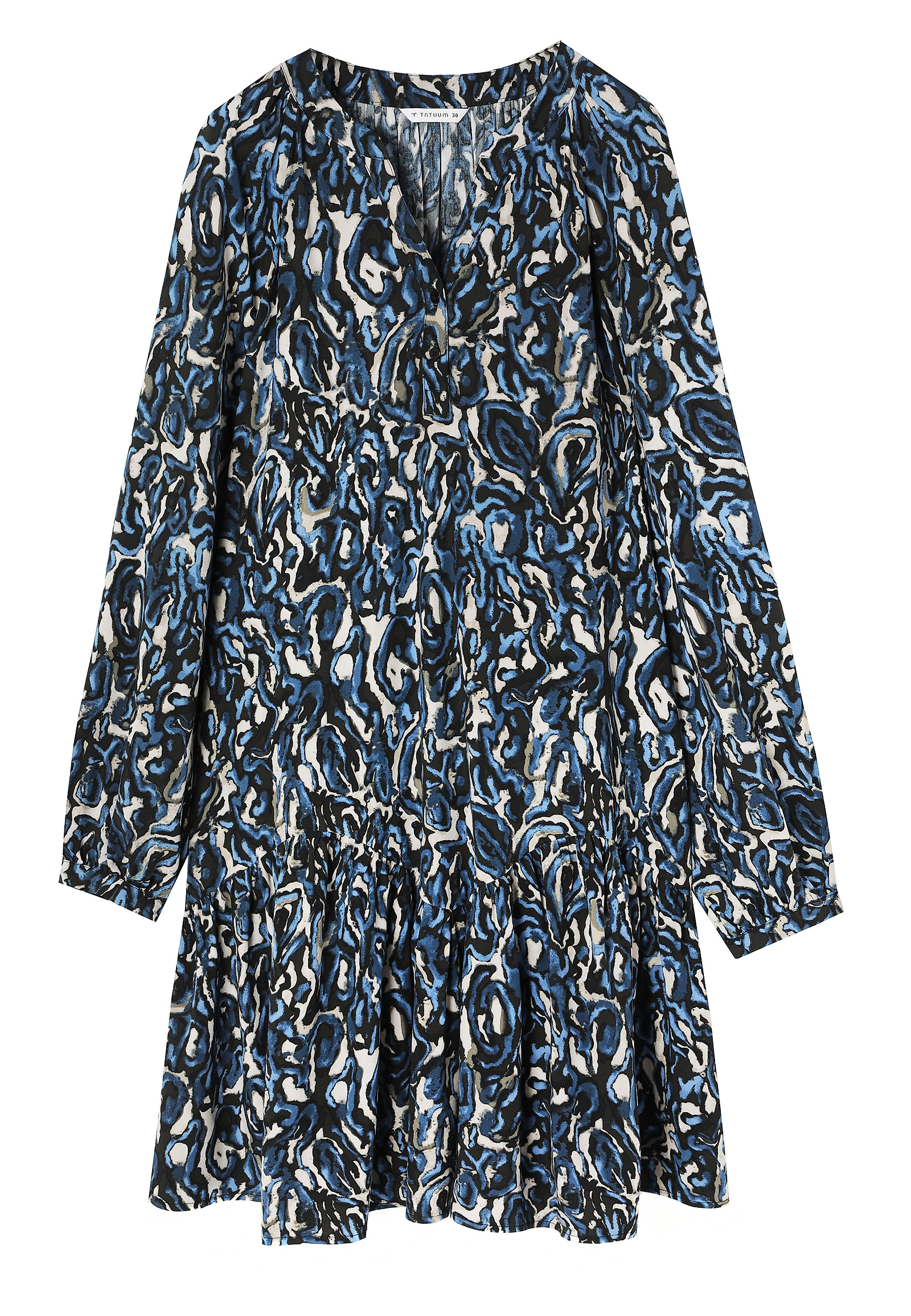 ROZŠÍRENÉ ŠATY S ORIGINÁLNYM DIZAJNOM - TIANA ROZŠÍRENÉ ŠATY S ORIGINÁLNYM DIZAJNOM - TIANA VIACFAREBNÝ 113197