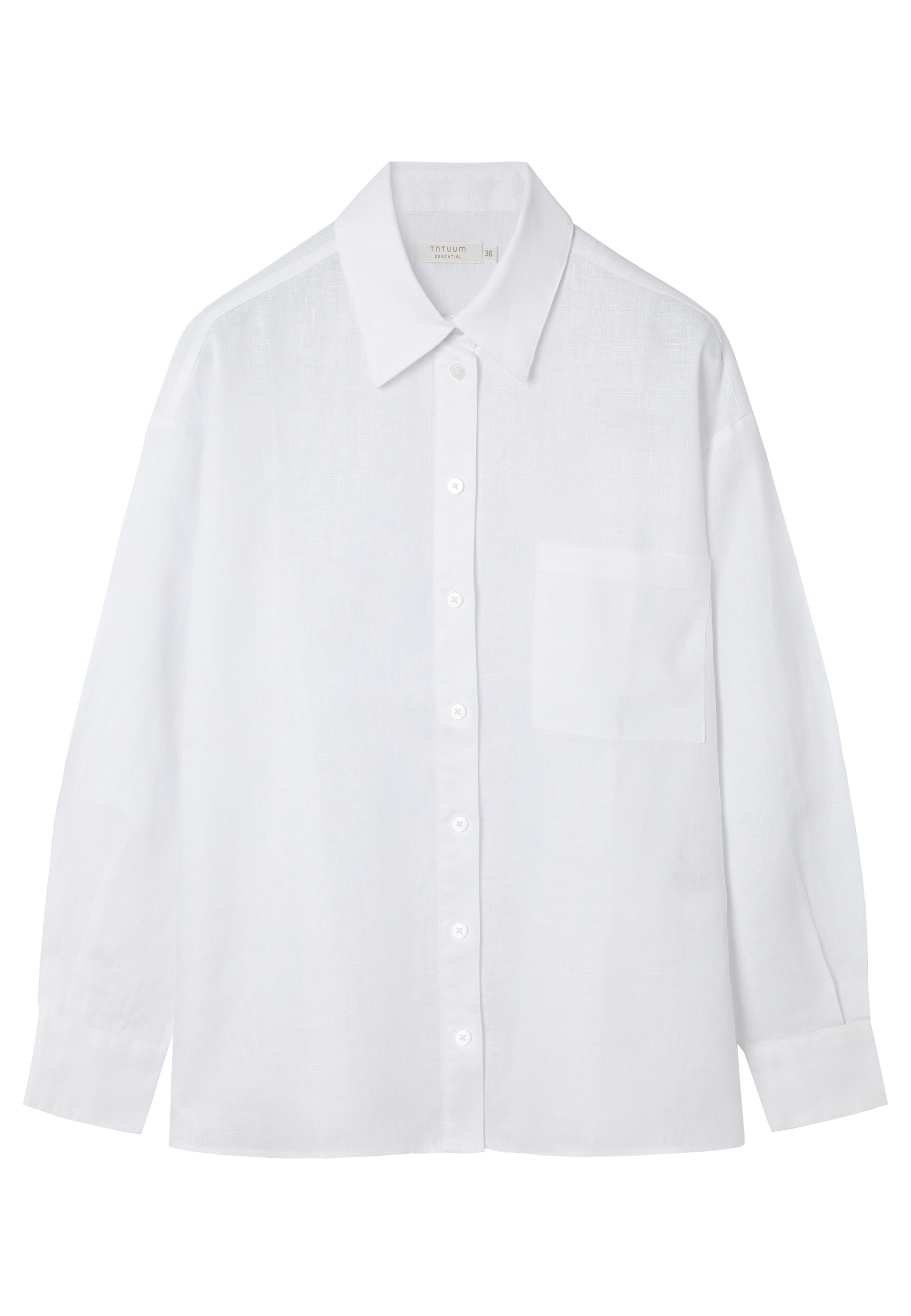 CĂMAȘĂ DIN IN, CU CROIALĂ LARGĂ - HANNA