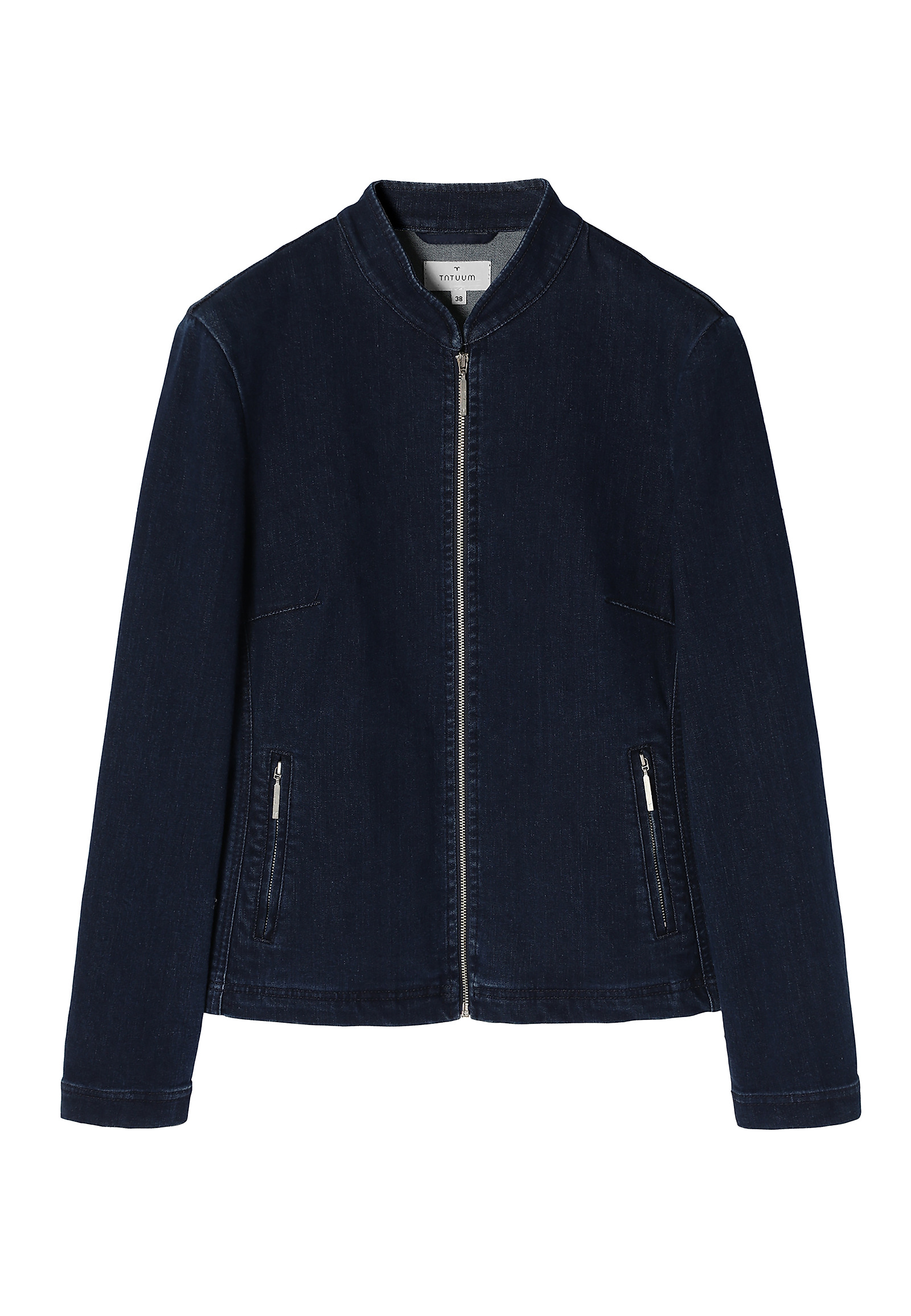 LADIES’ DENIM JACKET WITH STAND-UP COLLAR — BAMI LADIES’ DENIM JACKET WITH STAND-UP COLLAR — BAMI BLUE 94391