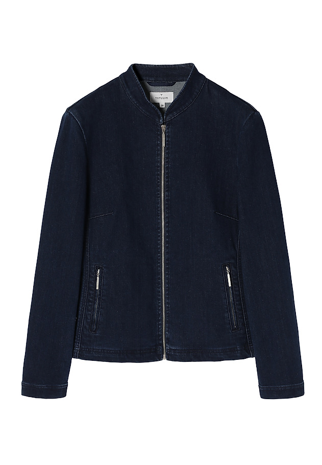 LADIES’ DENIM JACKET WITH STAND-UP COLLAR — BAMI LADIES’ DENIM JACKET WITH STAND-UP COLLAR — BAMI NIEBIESKI 9