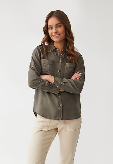 LADIES’ SHIRT WITH EPAULETTES - KORSANA LADIES’ SHIRT WITH EPAULETTES - KORSANA