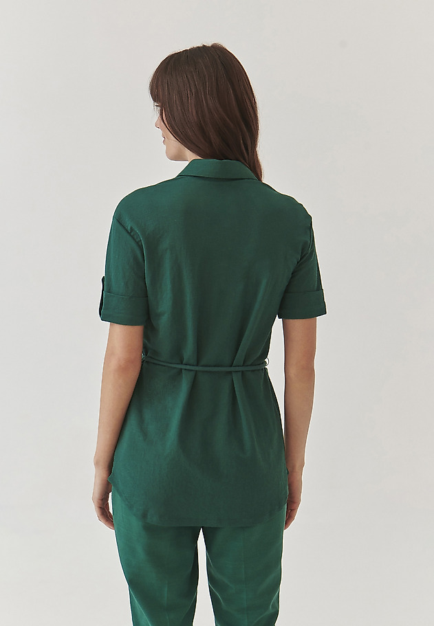 LADIES’ TUNIC WITH TIED STRING - SAVANAH 1 LADIES’ TUNIC WITH TIED STRING - SAVANAH 1 ZIELONY 3