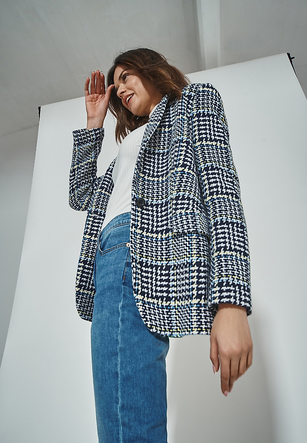 LADIES' CHECKED JACKET - ALESANDRIA LADIES' CHECKED JACKET - ALESANDRIA MULTICOLOR 1