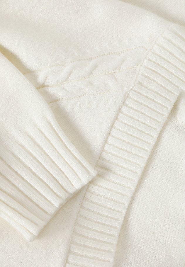 LADIES' STRUCTURED JUMPER WITH A CREW NECKLINE — JAYLIN LADIES' STRUCTURED JUMPER WITH A CREW NECKLINE — JAYLIN ECRU 8