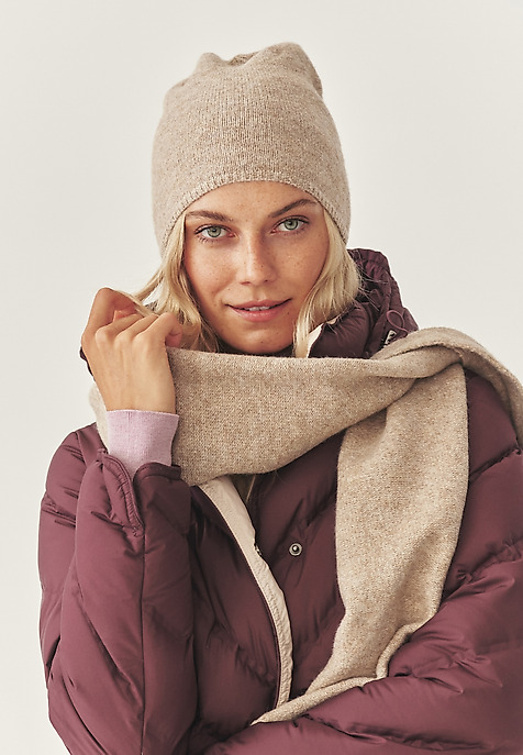 HAT WITH WOOL BLEND - ADIVI BEIGE 2