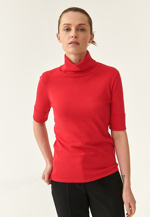 LADIES' SHORT-SLEEVED TURTLENECK LU LADIES' SHORT-SLEEVED TURTLENECK LU RED 4