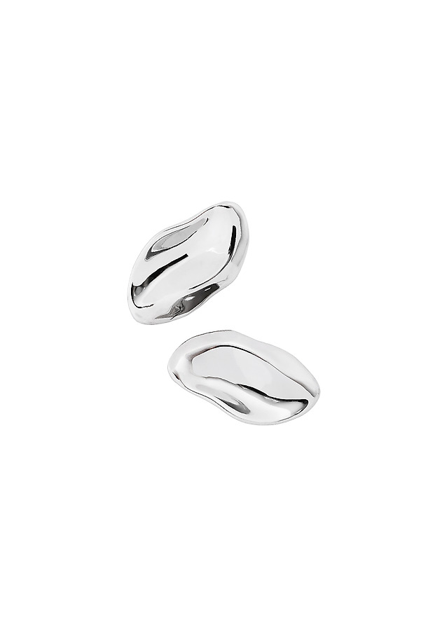 EARRINGS OF IRREGULAR SHAPE - ERENI EARRINGS OF IRREGULAR SHAPE - ERENI SREBRNY 2