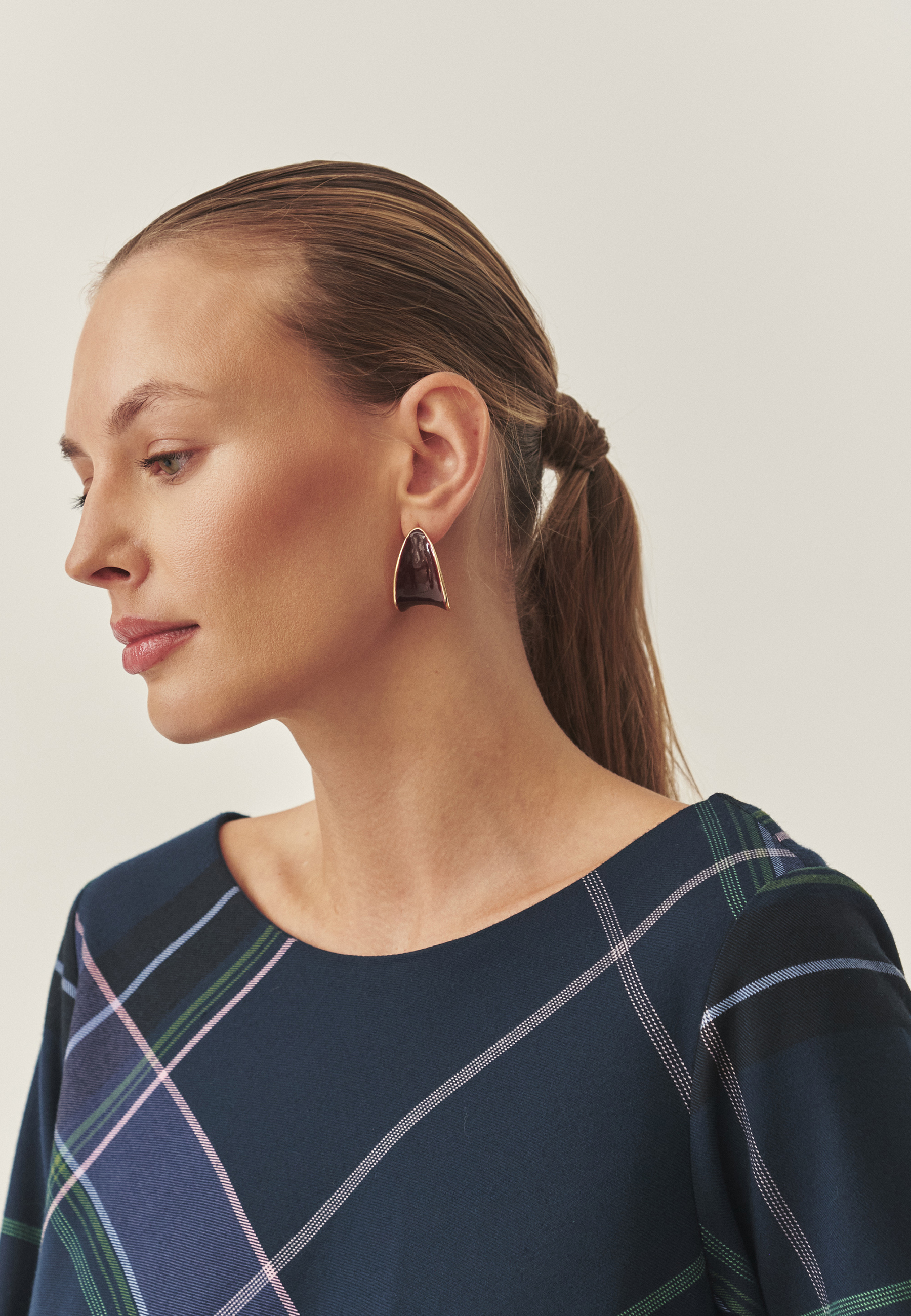 KVAČKANA OBLEKA IZ BLAGA Z ¾ ROKAVI - GRACY VEČBARVNA 2