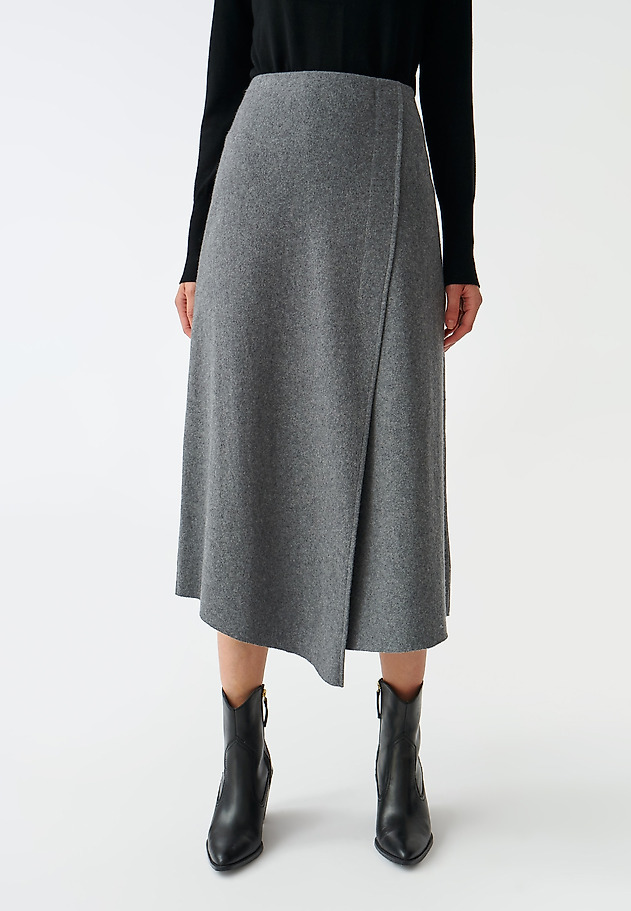 LADIES’ KNEE-LENGTH SKIRT WALIA LADIES’ KNEE-LENGTH SKIRT WALIA SZARY 2