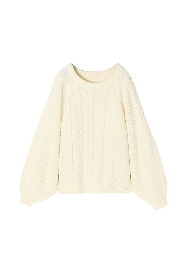 LADIES' KNITTED PULLOVER SAMOLO LADIES' KNITTED PULLOVER SAMOLO ECRU 5