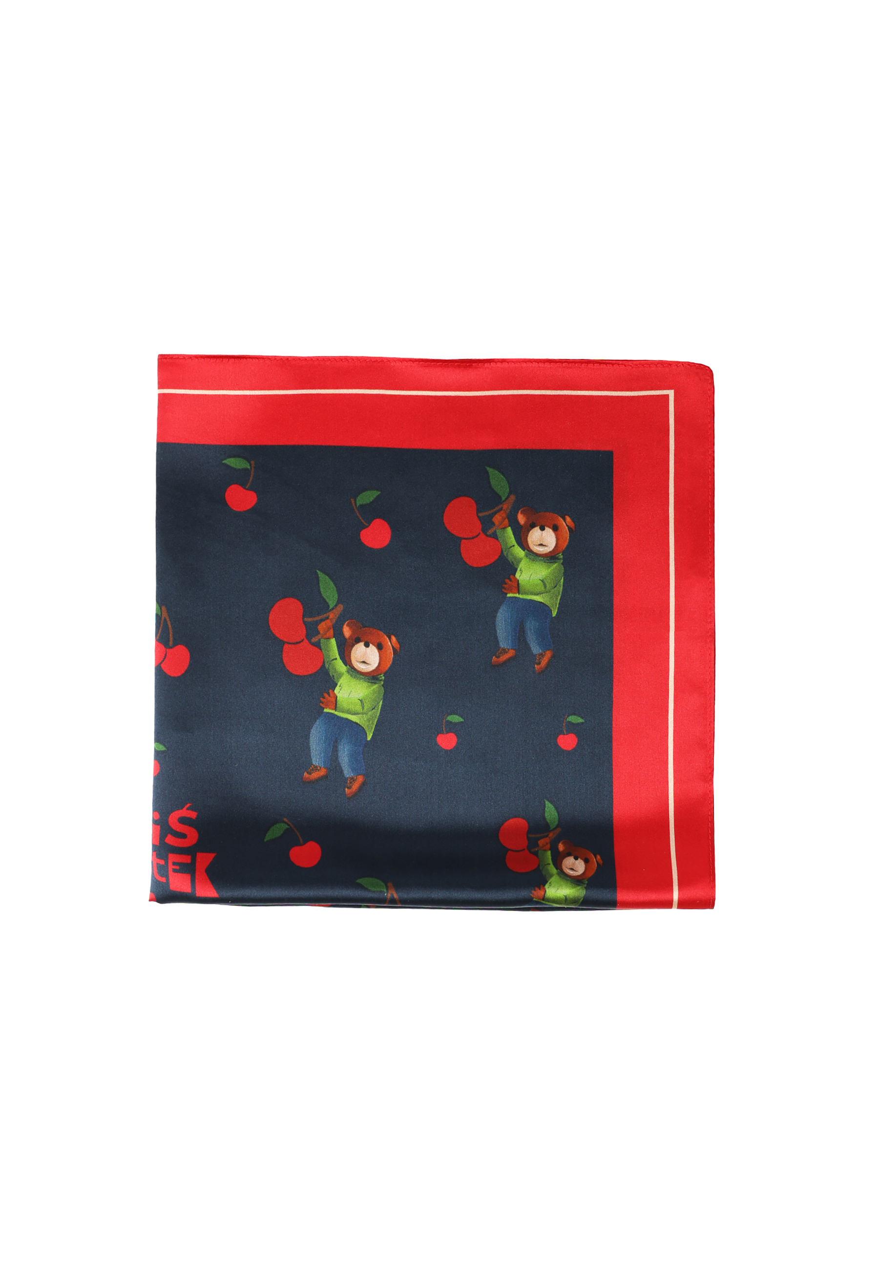 JEDWABNA CHUSTA DAMSKA INSPIROWANA MISIEM USZATKIEM — SILI 1 MULTIKOLOR 2