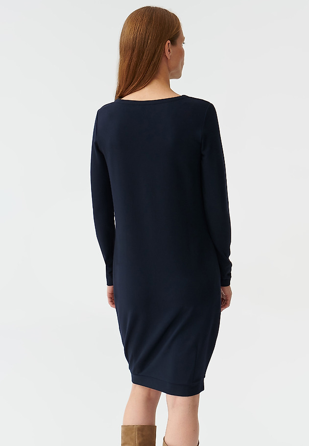 ELEGANTNA ŽENSKA OBLEKA Z DOLGIMI ROKAVI ARINA ELEGANTNA ŽENSKA OBLEKA Z DOLGIMI ROKAVI ARINA TEMNO MODRA 3