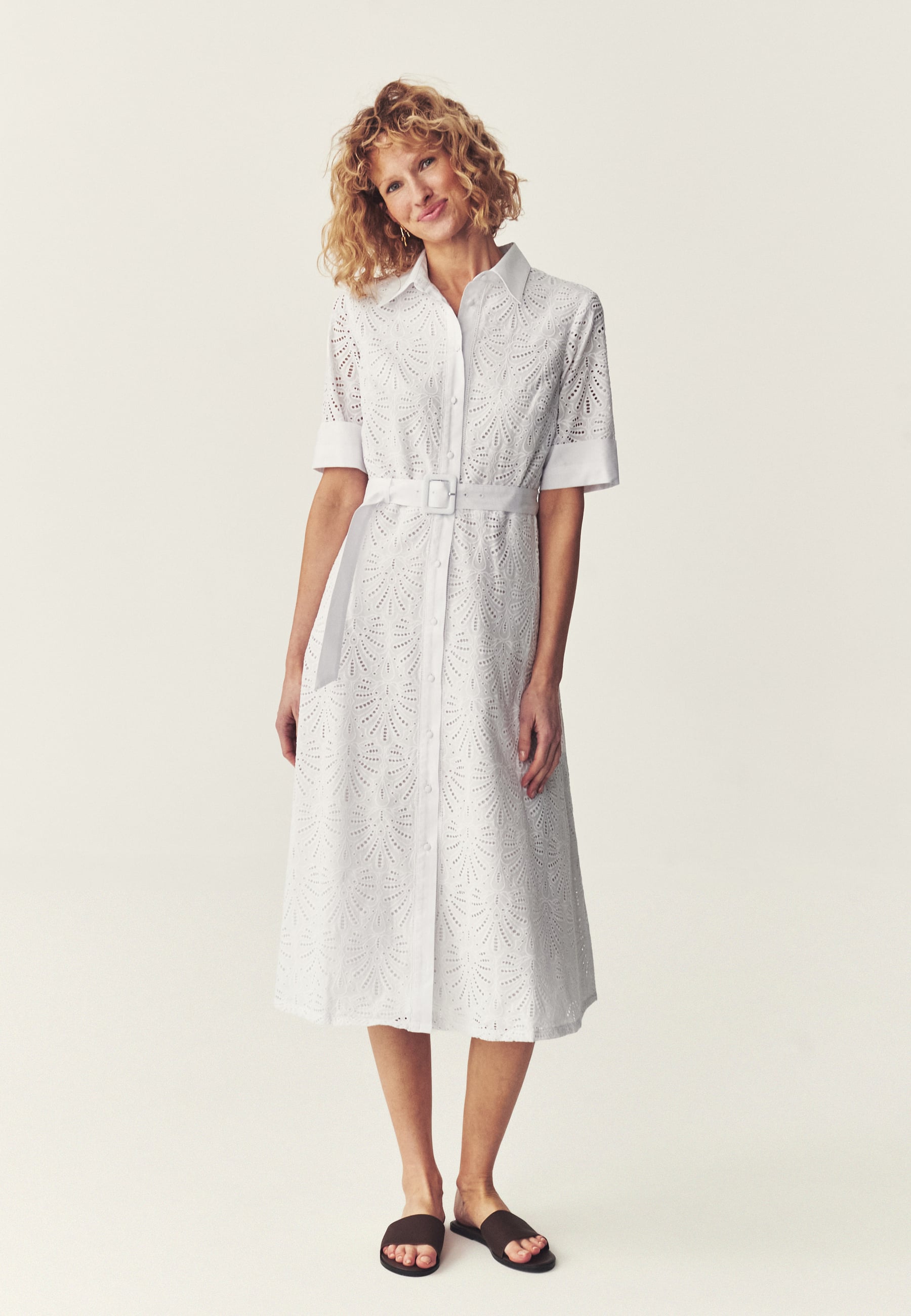 HAFTOWANA SUKIENKA MIDI - BORDINA