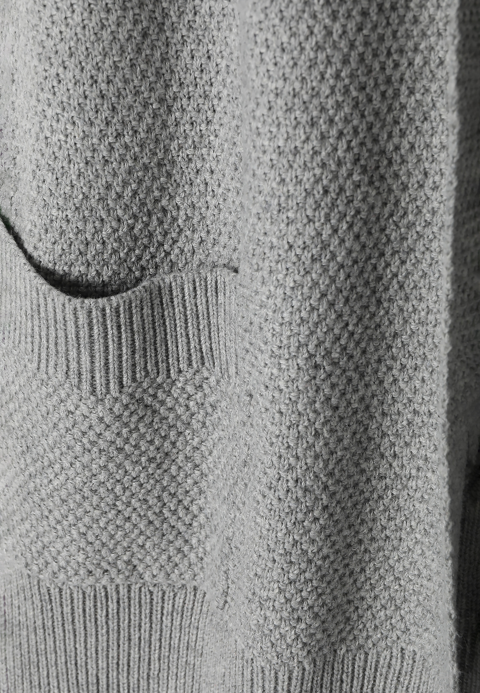 PULOVER DE DAMĂ LUNG, STRUCTURAL, TIP CARDIGAN - PULOVER PULOVER DE DAMĂ LUNG, STRUCTURAL, TIP CARDIGAN - PULOVER GRI 99096