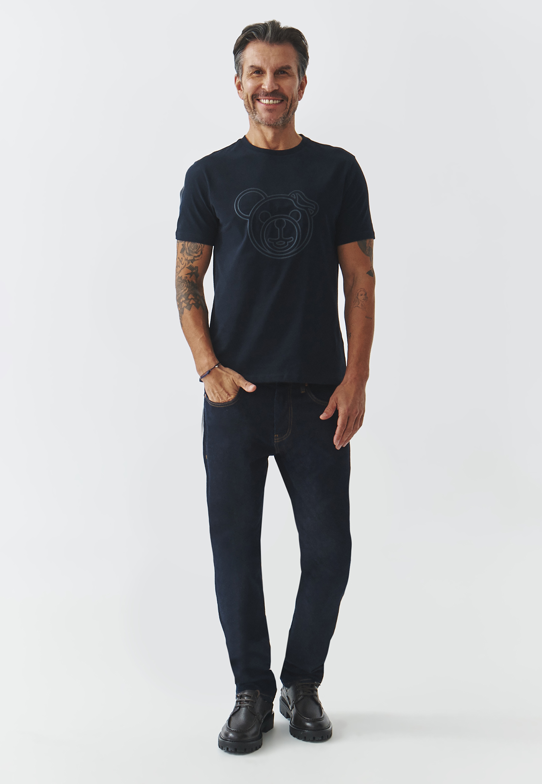 TRICOU BĂRBĂTESC, DIN BUMBAC, CU IMPRIMEU — CHRIS