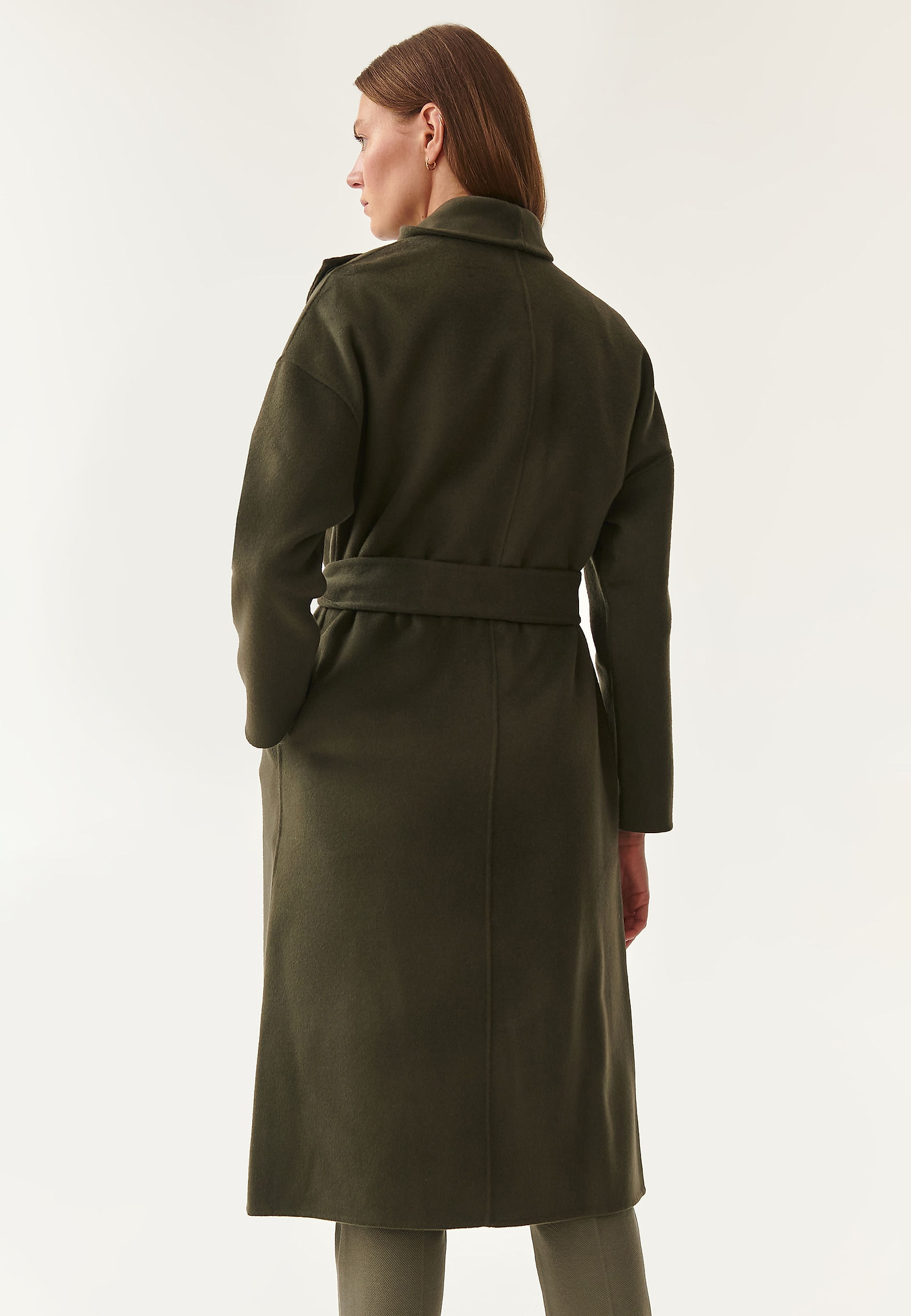 ASYMMETRIC LADIES' COAT BORDO 1 ASYMMETRIC LADIES' COAT BORDO 1 KHAKI 80883