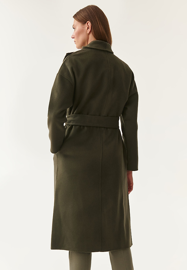 ASYMMETRIC LADIES' COAT BORDO 1 ASYMMETRIC LADIES' COAT BORDO 1 KHAKI 3