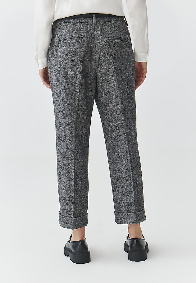 LADIES' WOVEN TROUSERS WITH ROLLED-UP LEG — ULIXO LADIES' WOVEN TROUSERS WITH ROLLED-UP LEG — ULIXO MULTICOLOR 3