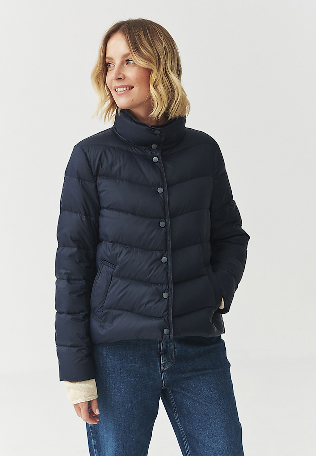 DOWN JACKET WITH STAND-UP COLLAR — MARONA DOWN JACKET WITH STAND-UP COLLAR — MARONA GRANATOWY 1