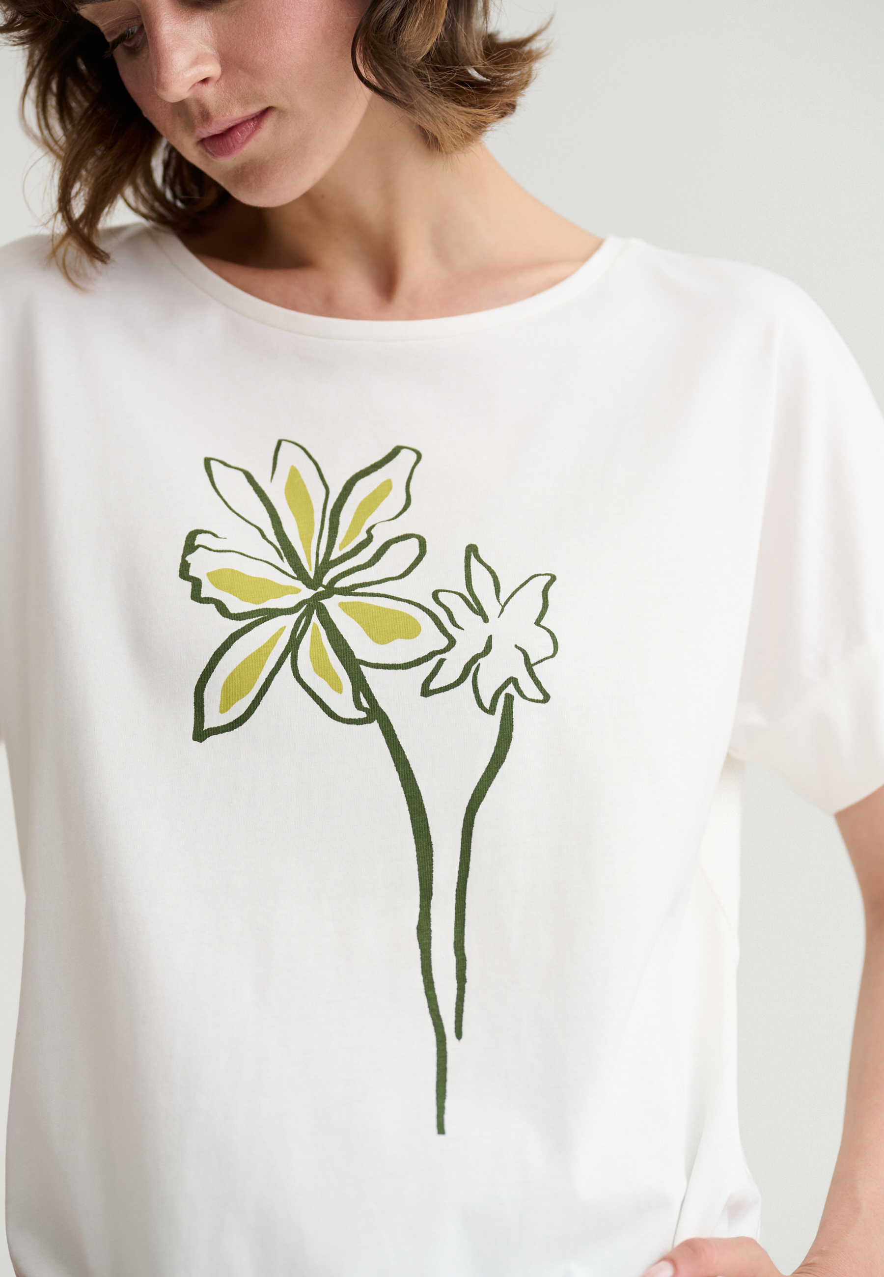 BAWEŁNIANY T-SHIRT Z NADRUKIEM - MONKI 2