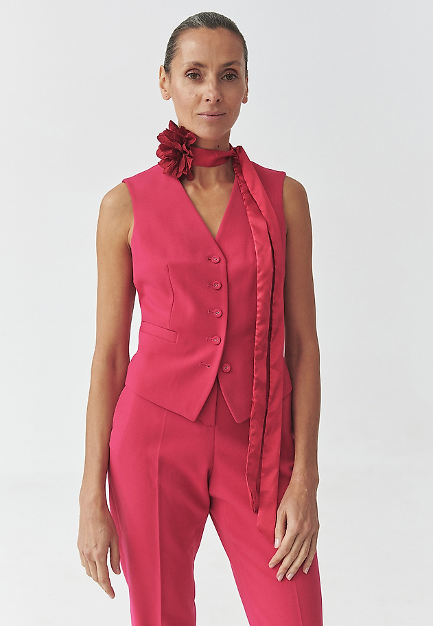 FUCHSIA WAISTCOAT — RONITA 4 FUCHSIA WAISTCOAT — RONITA 4 CZERWONY 1