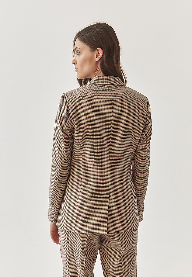 LADIES’ CHECKERED JACKET - LAMIA LADIES’ CHECKERED JACKET - LAMIA MULTIKOLOR 4