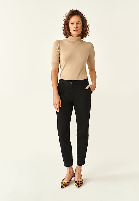 LADIES' CHINO TROUSERS MISA BLACK 2