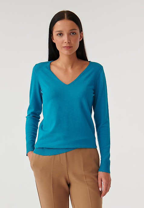 LADIES’ CLASSIC SWEATER TESSA 1 BLUE 2