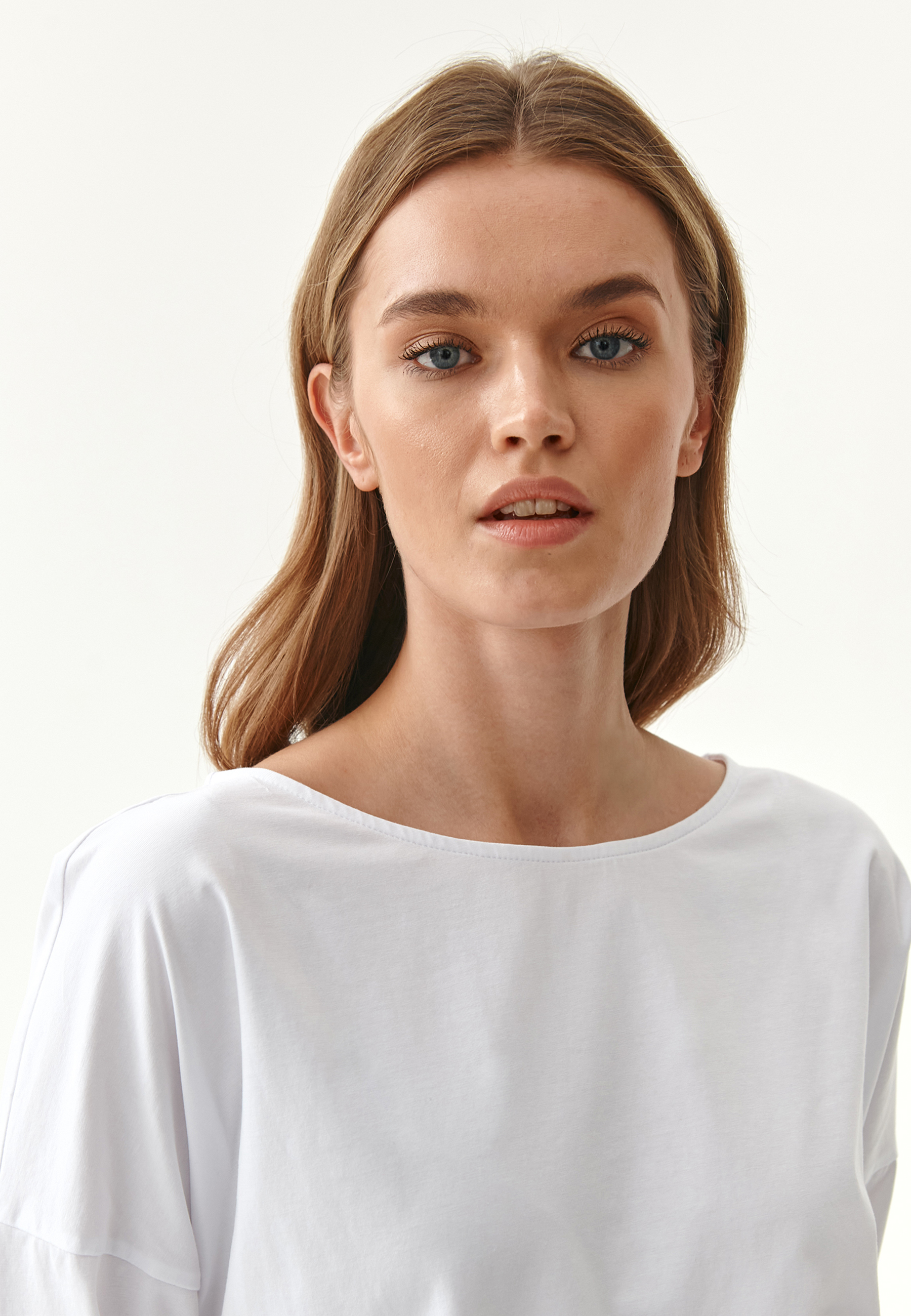 BIAŁA LUŹNA BLUZKA DAMSKA DOROTEA 1 BIAŁY 2