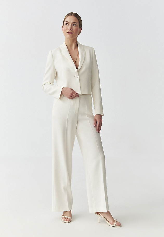SHORT BLAZER — RENETA SHORT BLAZER — RENETA ECRU 2