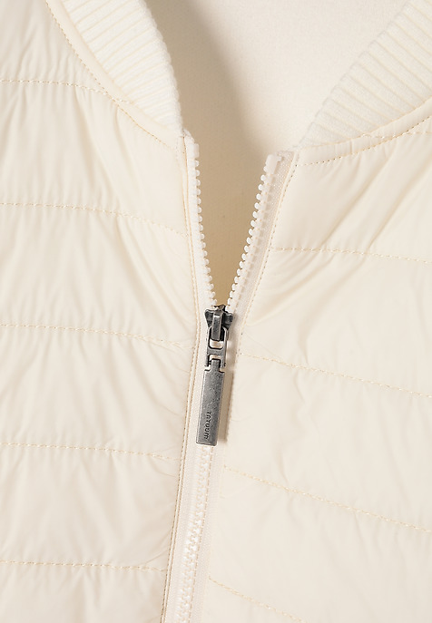 CARDIGAN TIP PUFFED BOMBER - CADO ECRU 2