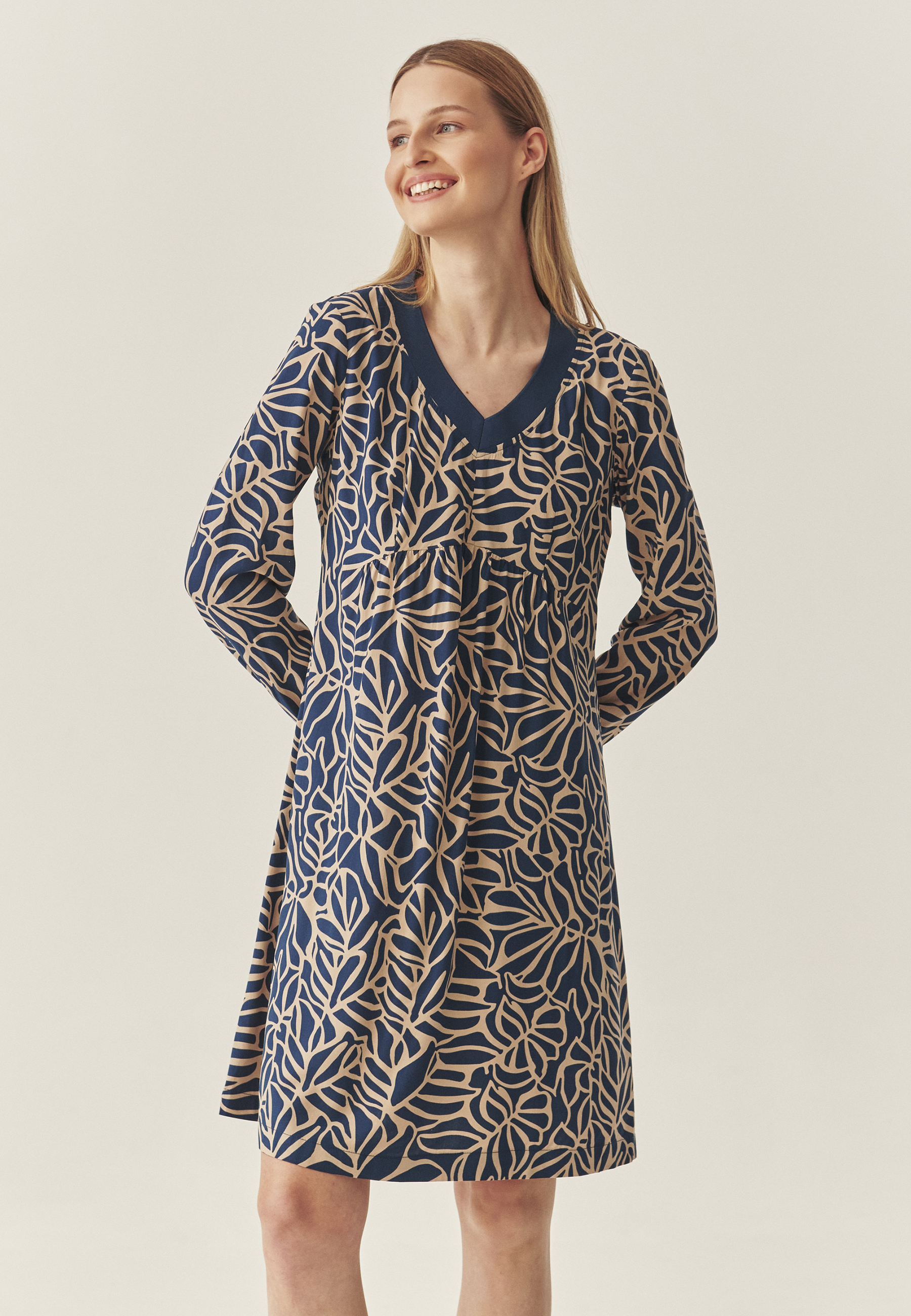 ROCHIE DIN ȚESĂTURĂ CU MODEL GEOMETRIC - NERTAMI MULTICOLOR 2