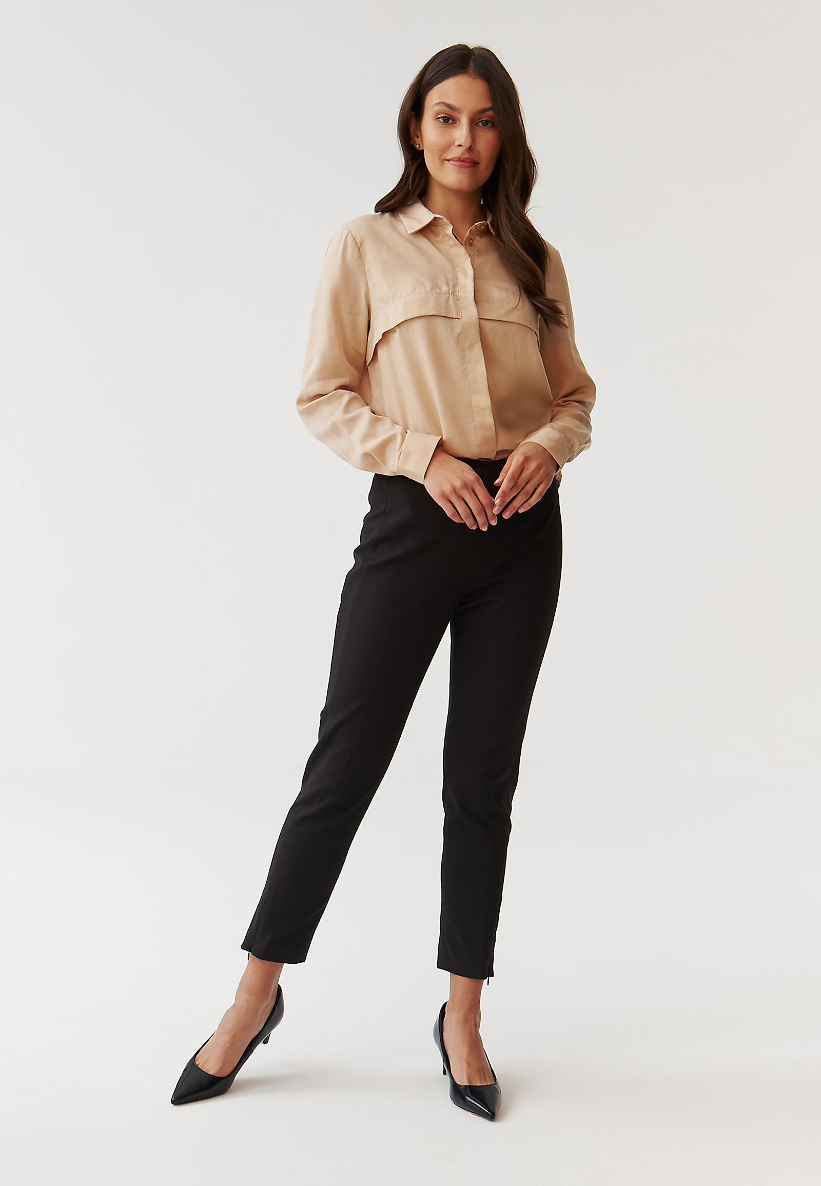 FITTED LADIES’ TROUSERS - TEDERIA: Női Testre Szabott Nadrág - TEDERIA FITTED LADIES’ TROUSERS - TEDERIA: Női Testre Szabott Nadrág - TEDERIA FEKETE 95043