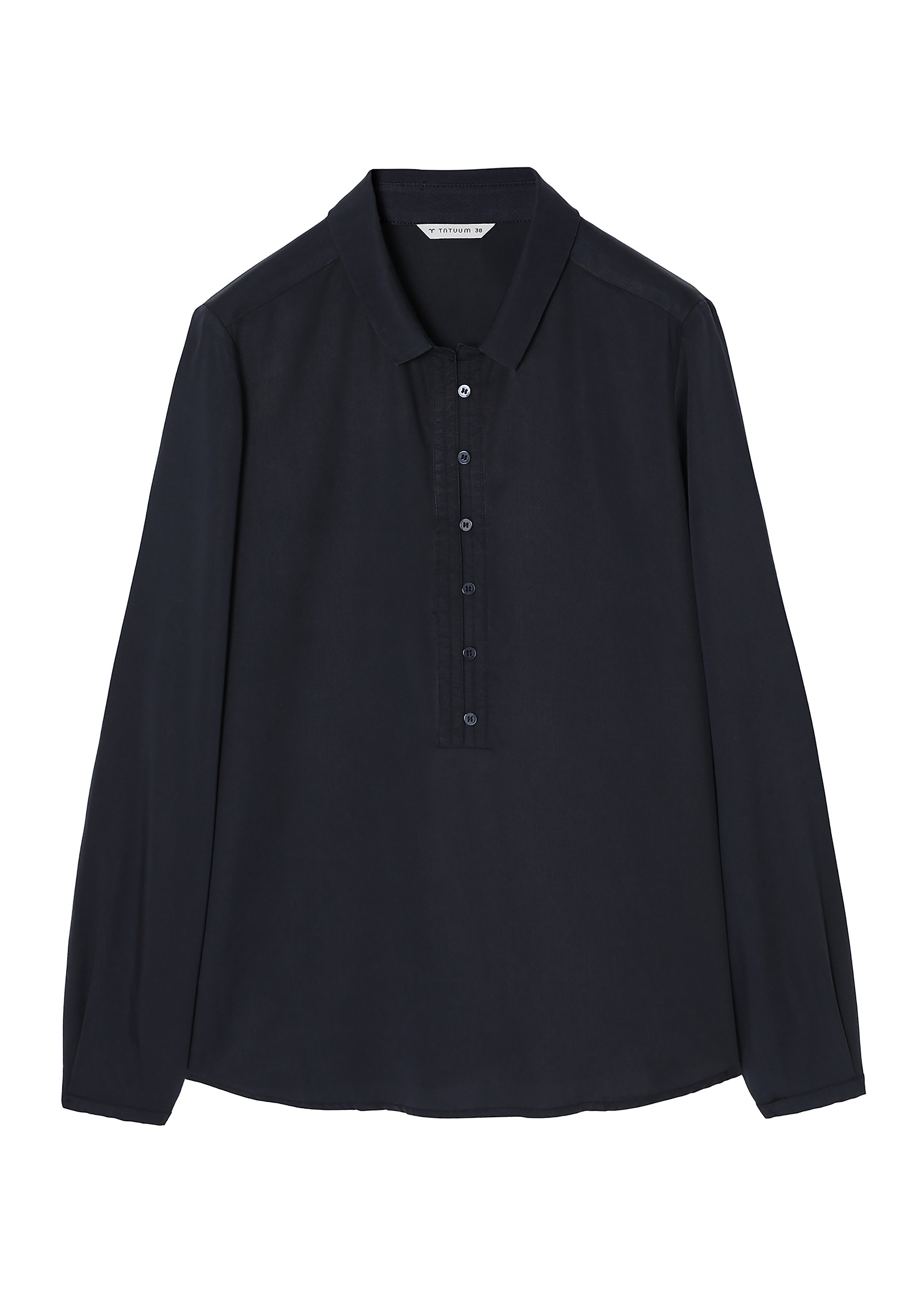 ŽENSKA BLUZA Z OVRATNIKOM - BENETI ŽENSKA BLUZA Z OVRATNIKOM - BENETI TEMNO MODRA 95394