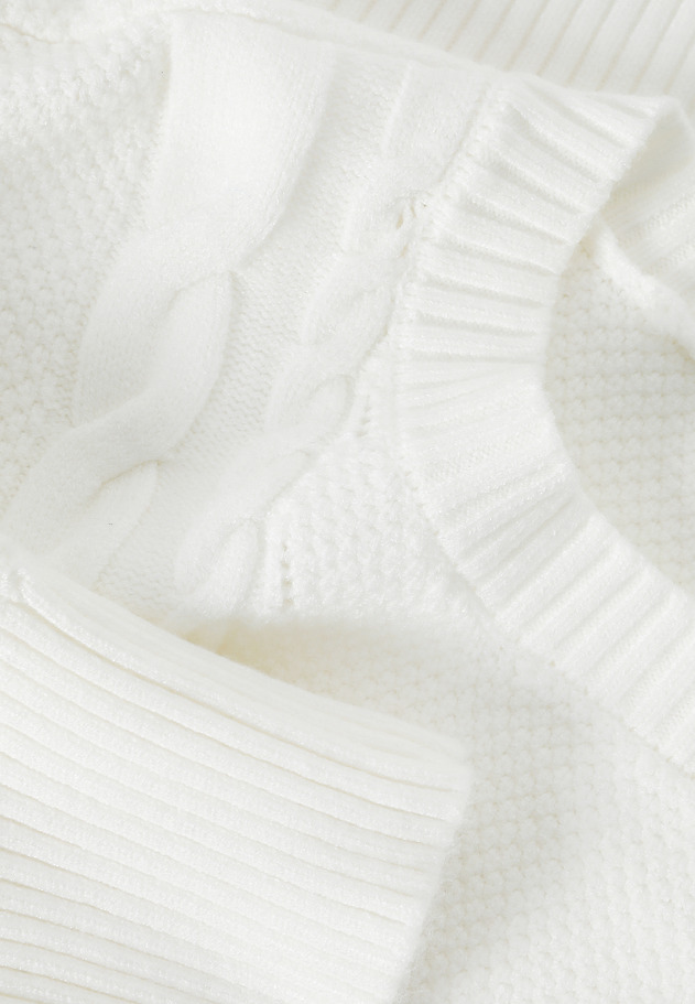 STRUCTURED JUMPER IN THICK YARN - EVERELY STRUCTURED JUMPER IN THICK YARN - EVERELY ECRU 7