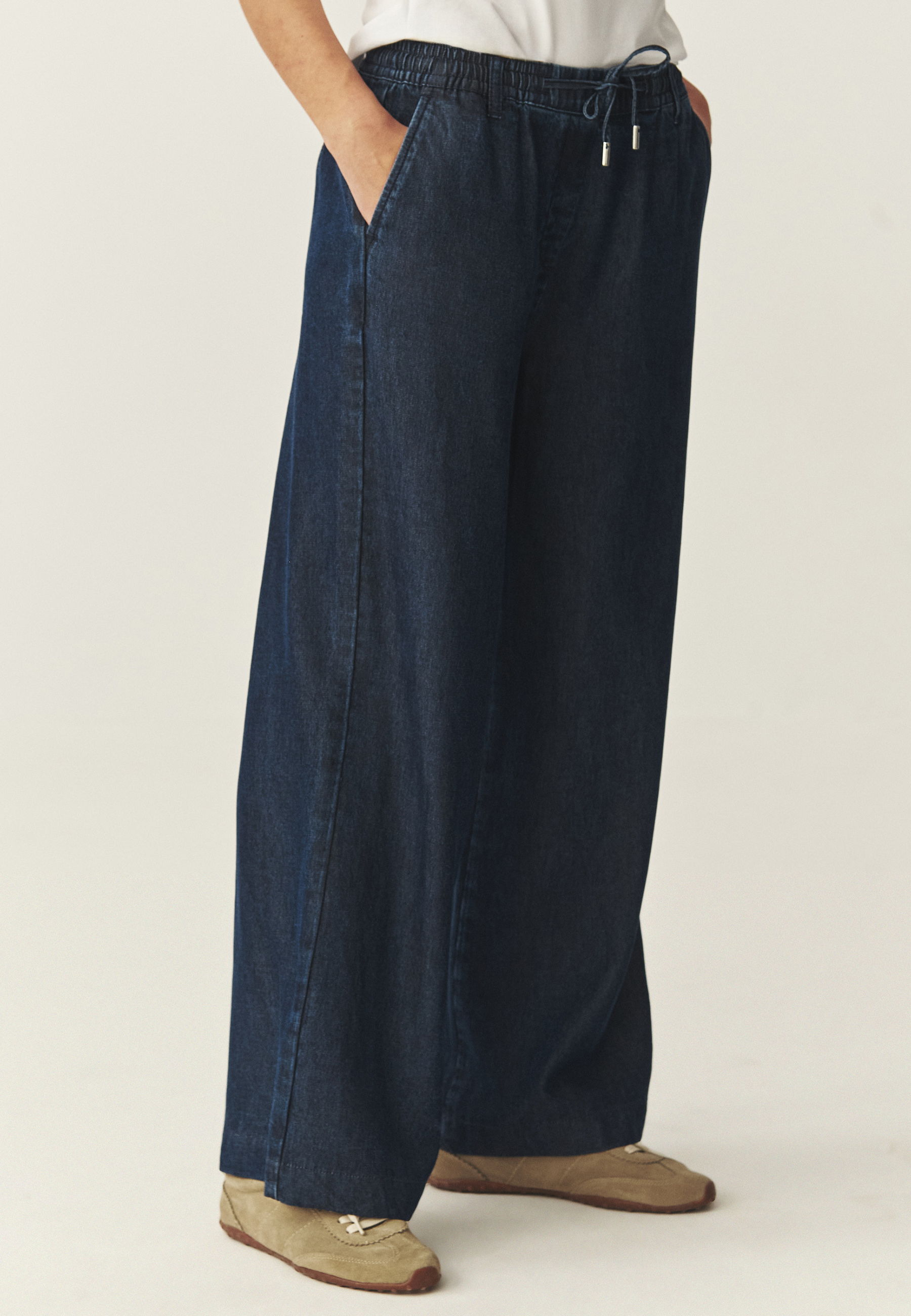 TKANINOWE SPODNIE Z LYOCELLU - NIMIK 2