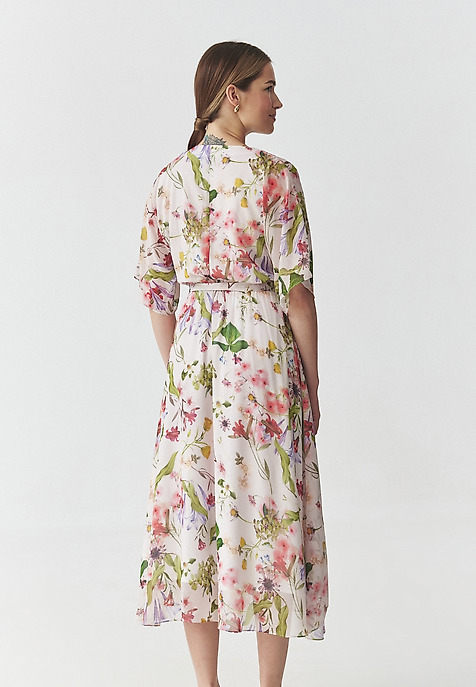 CHIFFON FLORAL DRESS - BOSANI MULTICOLOR 2